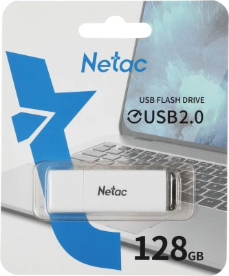 Флеш Диск Netac 128Gb U185 NT03U185N-128G-20WH USB2.0 белый