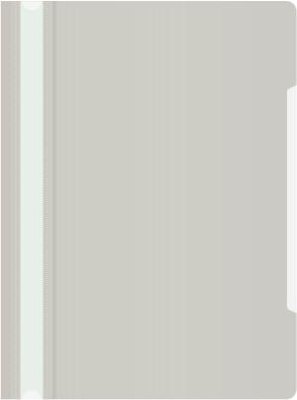 Папка-скоросшиватель Бюрократ -PS20GREY A4 прозрач.верх.лист пластик серый 0.12/0.16