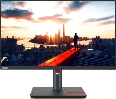 Монитор Lenovo 23.8" ThinkVision P24h-30 черный IPS LED 4ms 16:9 HDMI матовая HAS Piv 300cd 178гр/178гр 2560x1440 60Hz DP 2K USB 5.7кг