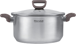 Кастрюля Rondell Fest RDS-1323 4.8л. d=24см (с крышкой) стальной