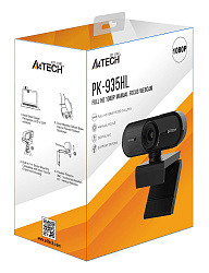 Камера Web A4Tech PK-935HL черный 2Mpix (1920x1080) USB2.0 с микрофоном