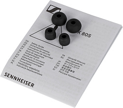 Гарнитура вкладыши Sennheiser CX 80S 1.2м черный проводные в ушной раковине (508896)