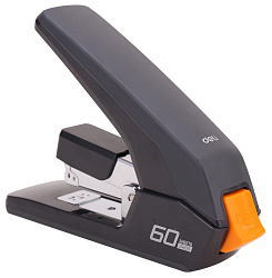 Степлер настольный Deli E0465BLACK Expert 24/6 26/6 23/6 23/8 23/10 (60листов) снижение усилия черный 100скоб коробка