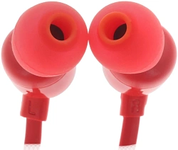Гарнитура внутриканальные JBL Tune 110 1.2м красный проводные в ушной раковине (JBLT110RED)
