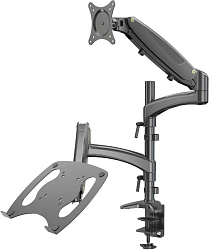 Кронштейн для монитора/ноутбука Cactus CS-VM-LH08-BK черный 13"-32" макс.16кг настольный поворот и наклон