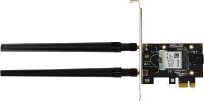 Сетевой адаптер Wi-Fi + Bluetooth Asus PCE-AXE5400 AXE5400 PCI Express x1 (ант.внеш.съем) 2ант.