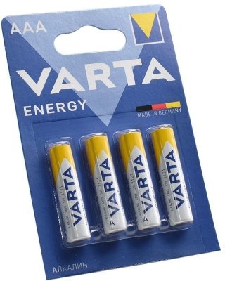 Батарея Varta Energy LR03 BL4 Alkaline AAA (4шт) блистер