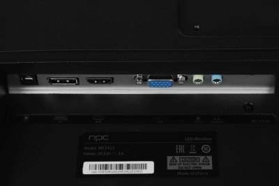 Монитор NPC 23.8" MF2412 черный IPS LED 1ms 16:9 HDMI M/M Cam матовая HAS Piv 1000:1 300cd 178гр/178гр 1920x1080 100Hz G-Sync FreeSync VGA DP FHD USB 2.75кг