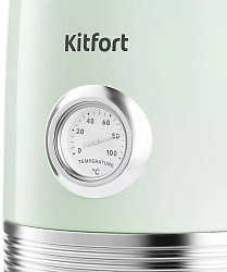 Чайник электрический Kitfort КТ-6604 1.7л. 2200Вт мятный корпус: металл/пластик