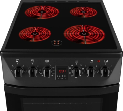 Плита Электрическая Weissgauff WES 2V16 BE Premium Line черный стеклокерамика (без крышки)