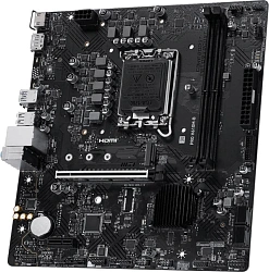 Материнская плата MSI PRO H610M-B Soc-1700 Intel H610 2xDDR5 mATX AC`97 8ch(7.1) GbLAN+HDMI+DP