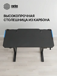 Стол для компьютера Cactus CS-ED-GBK столешница МДФ карбон каркас черный 120x60x72см