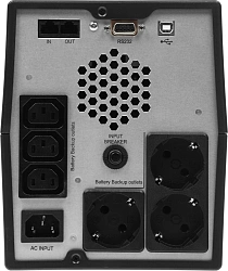 Источник бесперебойного питания Smartwatt Uni Pro LCD 700Вт 1000ВА черный