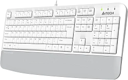 Клавиатура A4Tech Fstyler FK20 белый USB Multimedia (подставка для запястий) (FK20) кабель 1.5м