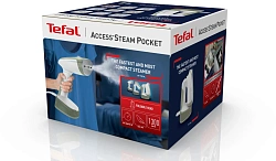 Отпариватель ручной Tefal Access Steam Pocket DT3053E1 1300Вт белый/зеленый