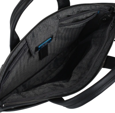 Деловая сумка Piquadro Black Square CA4021B3/N с отделением для ноутбука черный натур.кожа