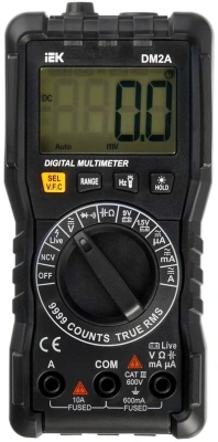 Мультиметр IEK ARMA2L 5 DM2A цифровой черный (A2L5-DM11-02)