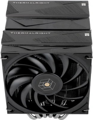 Устройство охлаждения(кулер) Thermalright Royal Knight 120 Soc-AM5/AM4/1200/1700/1851 серебристый/черный 4-pin 28.4dB Al+Cu Ret (RK120)