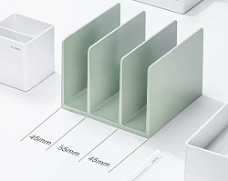 Подставка-ограничитель для книг Deli NS006GREEN Nusign 162x162x122мм зеленый