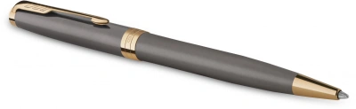 Ручка шариков. Parker Sonnet Grey Core GT (2213679) M черн. черн. подар.кор.