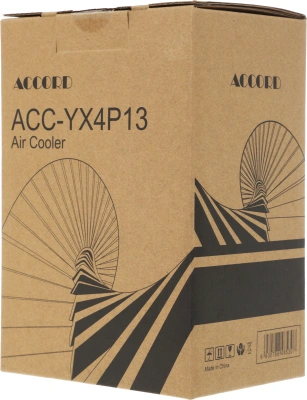 Устройство охлаждения(кулер) Accord ACC-YX4P13 ARGB Soc-AM5/AM4/1200/1700/1851 черный 4-pin 36.5dB Al+Cu 220W 740gr brown box