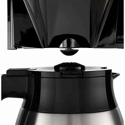 Кофеварка капельная Melitta Look V Therm Timer Black Filter 1000Вт черный/нержавеющая сталь