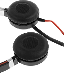Наушники с микрофоном Jabra Evolve 40 MS черный 1.2м накладные USB оголовье (6399-823-109)