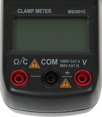 Клещи токоизмерительные Mastech MS2001C цифр. измер.ток:переменный черный (13-1310)