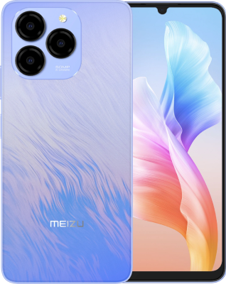 Смартфон Meizu M411H Note 21 256Gb 8Gb голубой моноблок 3G 4G 2Sim 6.74" 720x1600 Android 14 50Mpix 802.11 a/b/g/n/ac GPS GSM900/1800 GSM1900 microSD