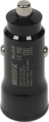 Автомобильное зар./устр. Wiiix UCC-5-2-01-ANT 2.4A (PD) 2xUSB универсальное черный