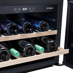 Винный шкаф Hyundai HBWC 0461 SCT 1-нокамерн. черный