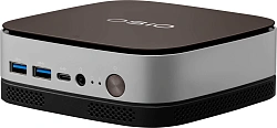 ПК Мини Osio BaseLine B51i-017 i5 1235U (1.3) 16Gb SSD512Gb Iris Xe Windows 11 Pro 64 GbitEth WiFi BT 59.85W коричневый/серебристый