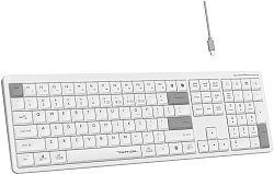 Клавиатура A4Tech Fstyler FBX55C белый USB беспроводная BT/Radio slim Multimedia (FBX55C)