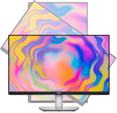 Монитор Dell 27" S2722QC черный IPS LED 16:9 HDMI M/M матовая HAS Piv 350cd 178гр/178гр 3840x2160 60Hz FreeSync 4K USB 7.1кг