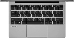 Ноутбук Osio FocusLine F140i-008 Core i5 1235U 16Gb SSD512Gb Intel Iris Xe graphics 14" IPS FHD (1920x1080) без ОС grey WiFi BT Cam 6000mAh