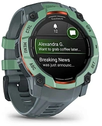 Смарт-часы Garmin Instinct 3 1.4" AMOLED корп.серый рем.серый (010-03020-01)