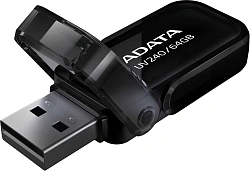 Флеш Диск A-Data 64Gb UV240 AUV240-64G-RBK USB2.0 черный