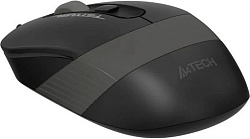 Мышь A4Tech Fstyler FM10S черный/серый оптическая 1600dpi silent USB 3but (FM10S USB GREY)