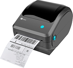 Термопринтер G&G GG-D410 203dpi 152мм/с/USB для печ.накл. черный