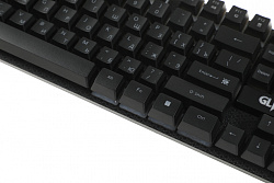 Клавиатура + мышь Defender Glion клав:черный мышь:черный/красный USB LED (45123)