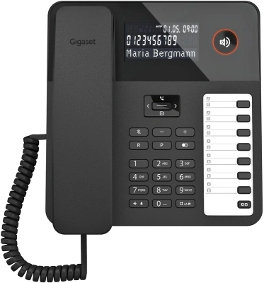 Телефон проводной Gigaset DESK 600 черный