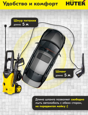 Минимойка Huter M135-PW 1650Вт (70/8/6)