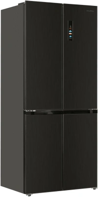 Холодильник Maunfeld MFF190NFDSB 3-хкамерн. черный инвертер