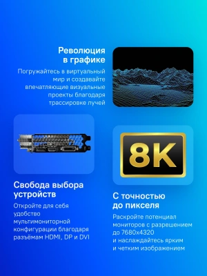 Видеокарта Palit PCI-E 4.0 RTX3050 KALMX NVIDIA GeForce RTX 3050 6Gb 96bit GDDR6 1042/14000 DVIx1 HDMIx1 DPx1 HDCP Ret