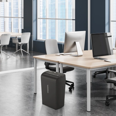 Шредер Cactus CS-SH-10-21-5X18 (секр.P-4) фрагменты 10лист. 21лтр. скрепки скобы пл.карты