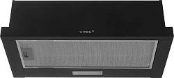 Вытяжка встраиваемая Vitek VT-TH 6020 BK черный управление: кулисные переключатели (1 мотор)