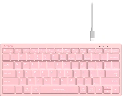 Клавиатура A4Tech Fstyler FBX51C розовый USB беспроводная BT/Radio slim Multimedia (FBX51C PINK)