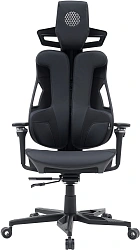 Кресло Cactus CS-CHR-DUO-BBK черный искусственная кожа с подголов. крестов. алюминий пластик черный
