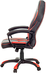 Кресло игровое A4Tech Bloody GC-350 черный/красный экокожа крестов. пластик черный
