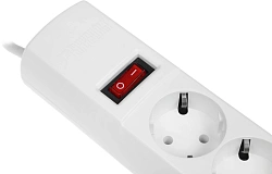 Сетевой фильтр Юнивольт 00-00000389 1.5м (5 розеток) белый (коробка)
